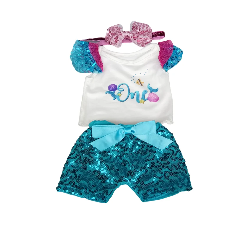 17 인치 Reborn Baby 인형 스팽글 드레스 홀 및 45cm 소녀 인형 옷 드레스 세트