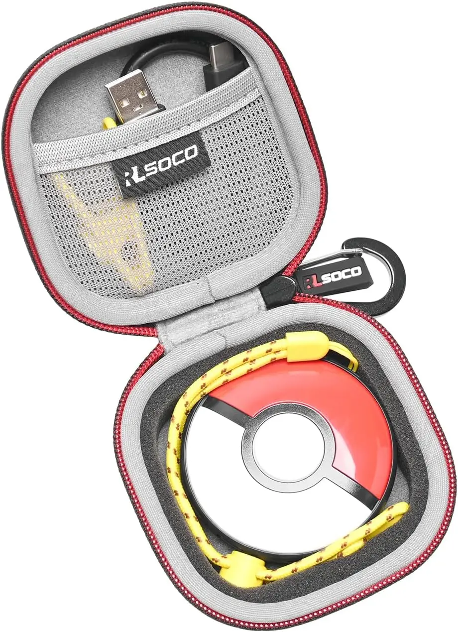 

Hard Carrying Case for Pokemon GO Plus Protective Cover With Carabiner Clip Travel Bag for Pokemon GO Plus + Pocket Accessories