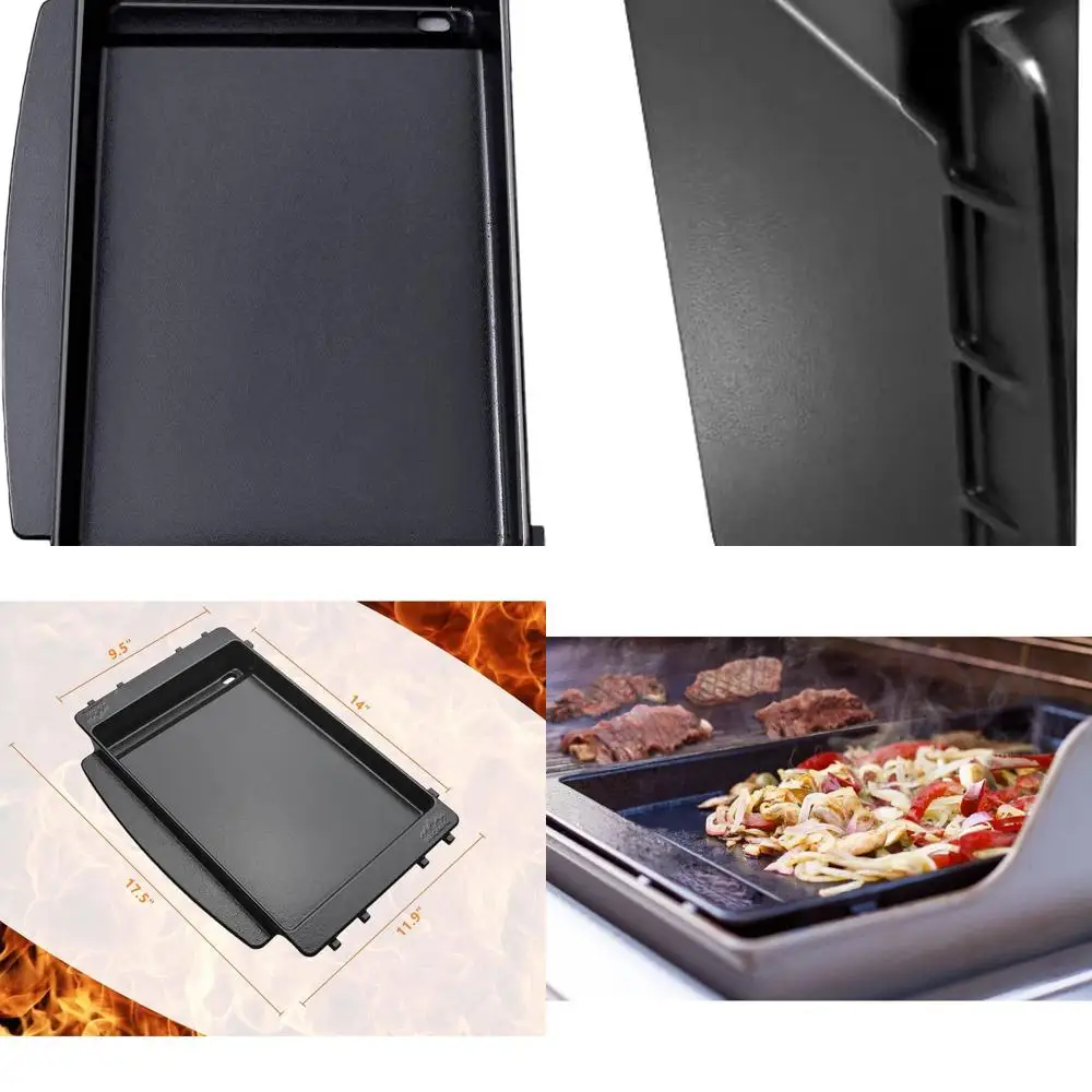 

Replacement Cast Iron Griddle for Spirit Grills, Compatible with 2 & 3 Burner E-Series, Long Tail Keyword