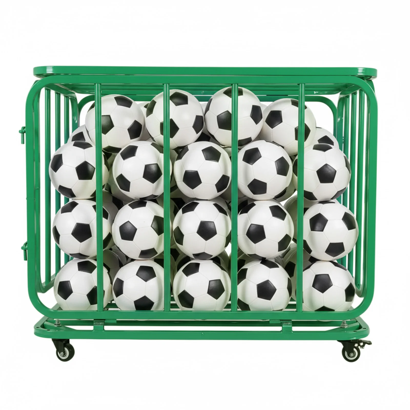 

Тележка для хранения баскетбольных или волейбольных мячей с колесами, прочная, для гаража, клуба или спортзала
