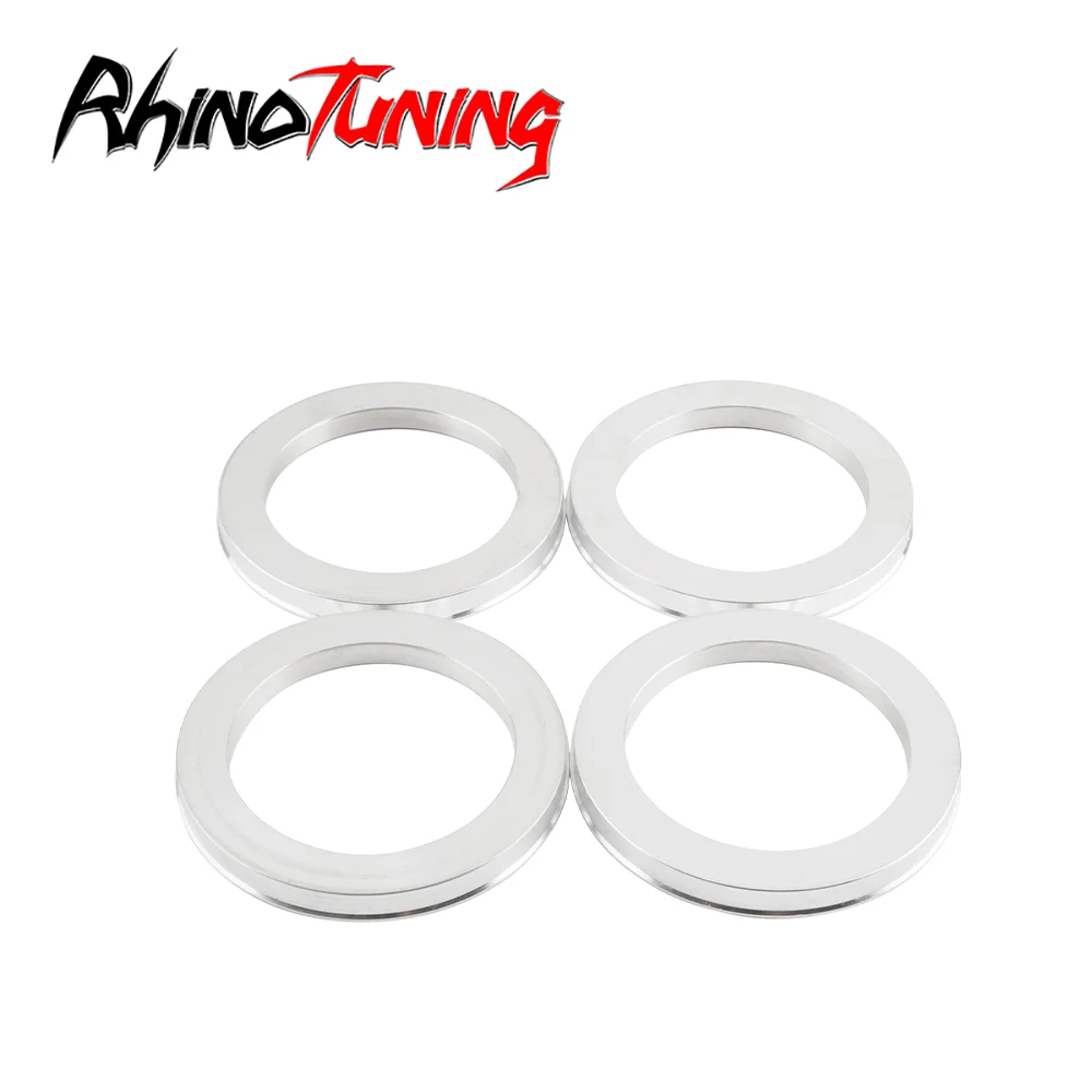 Rhino Tuning 4pcs Hub Centric Rings 106mm (4.17in)(+-1mm)/78.1mm(3.07in)(+-1mm) Wheel Center Hub Ring Bore Spacer Aluminum Alloy