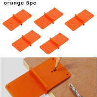 5pcs DIY Template for Woodworking Hand Tools Punch Hinge Drill Hole Opener Locator Guide Drill Bit Hole Tools Door Cabinets