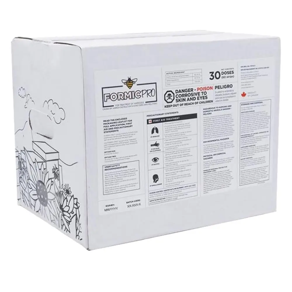 

Апитерапия для борьбы с клещами на 30 доз: для здоровых пчелиных колоний, экологичная, без остатков