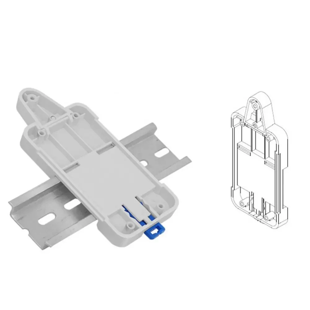 Adjustable Mounting Bracket DIN Rail Tray For DIN Rail Installation Convenient Installation Process Flame-Retardant ABS Material