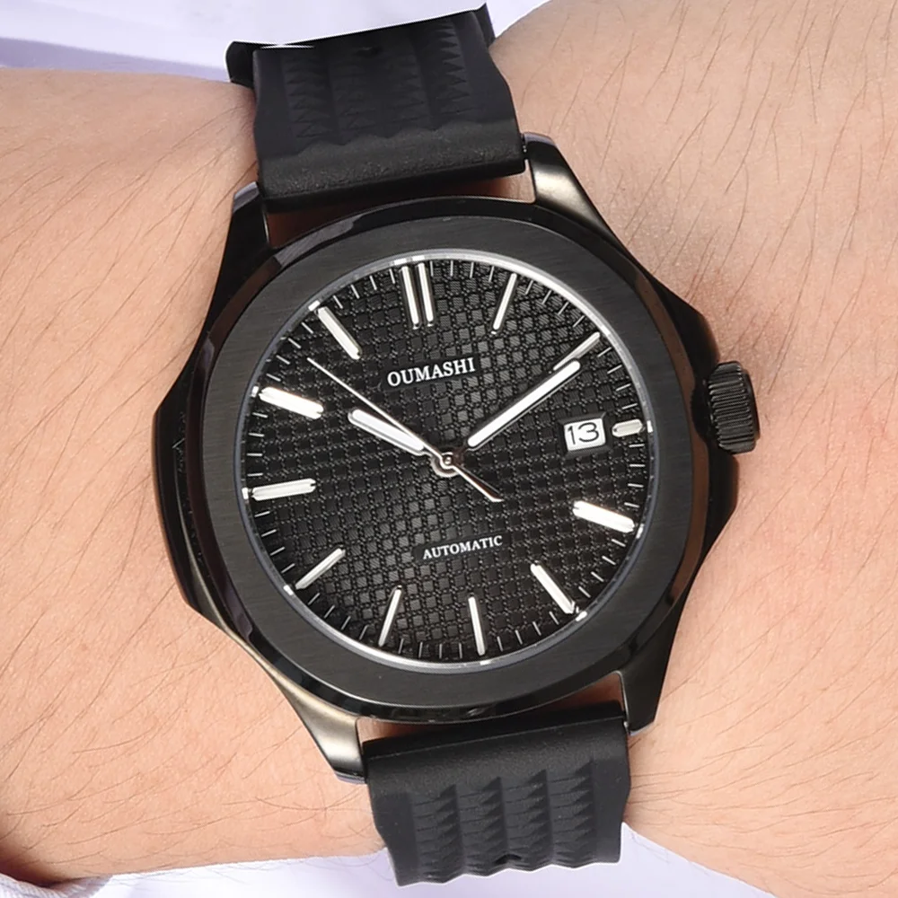 Orologio da 39 mm orologio da uomo di lusso NH35 orologi movimento automatico orologio meccanico orologio impermeabile in vetro zaffiro