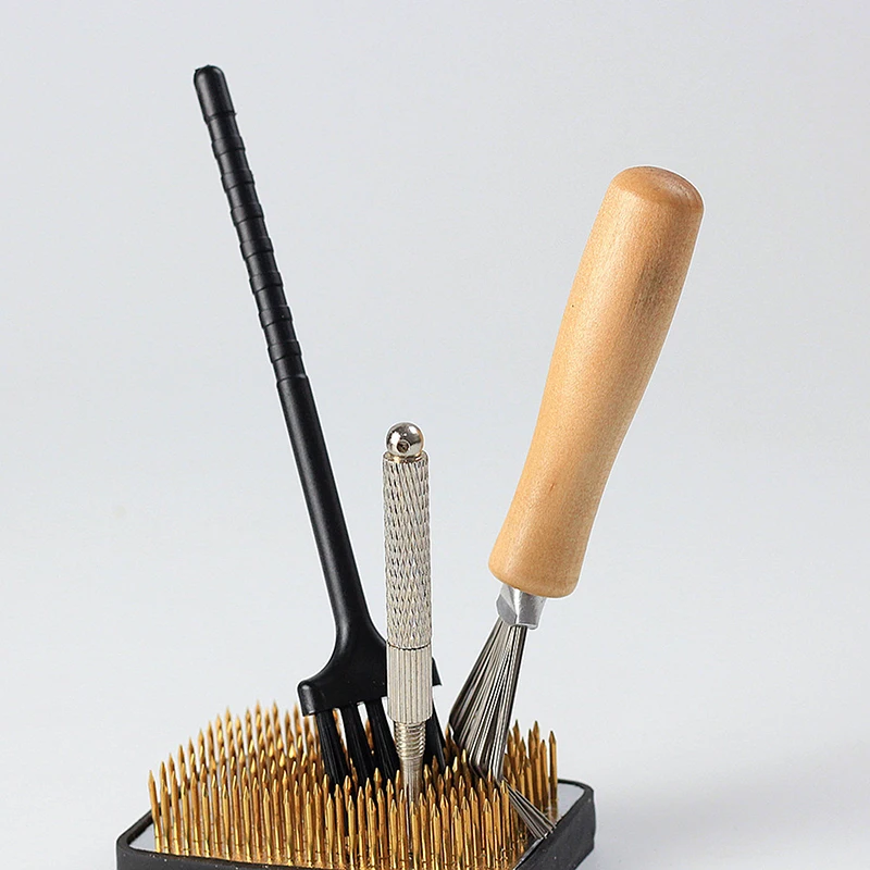 Japanese Ikebana Tool Floral Kenzan Flower Frog Brush Cleaning Brush for Flower Arrangement Cleaning Rake Cleaning Floral Needle