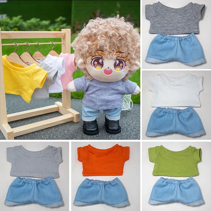 10cm 15cm 20cm baby clothes hoodie T-shirt doll action figure set 10cm cotton doll clothes no attributes doll clothes