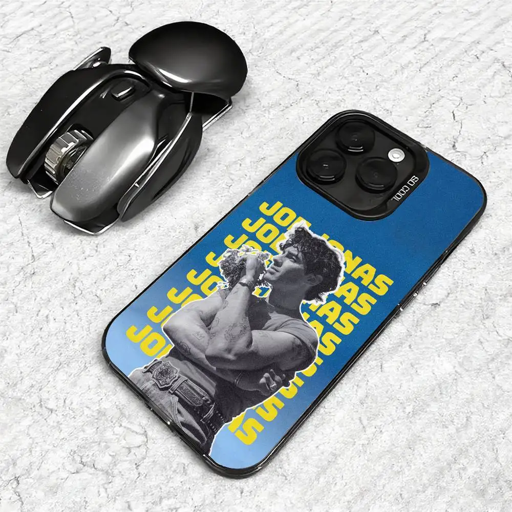 المغني جو J-Jonas جراب هاتف آيفون 11 12 13 14 15 16Pro ماكس زائد حماية تصفيح غطاء الهاتف