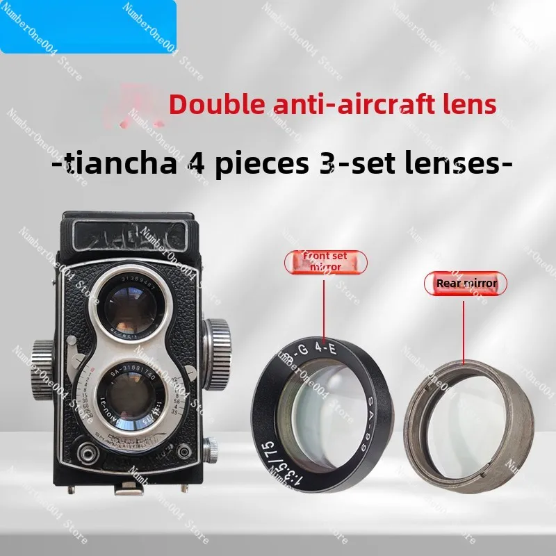 Double Reflex Tracer Lens Suitable for Double Reflex 4B/4A Camera Tracer 4 Pieces 3 Pairs Lens