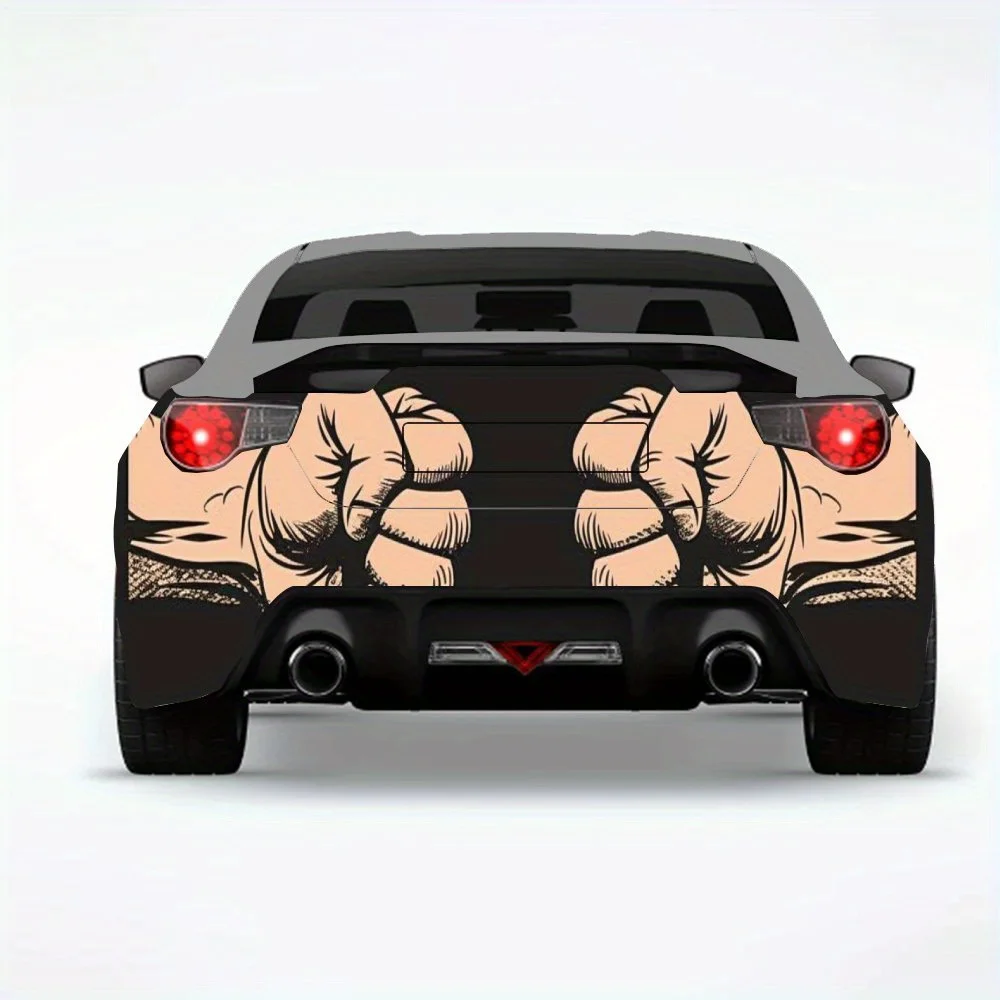 ملصق سيارة من فست كلاش - ملصق فينيل لخلف السيارة، ملصقات فينيل ذاتية اللصق مقاومة للماء لذيل السيارة والمصد، ديكور