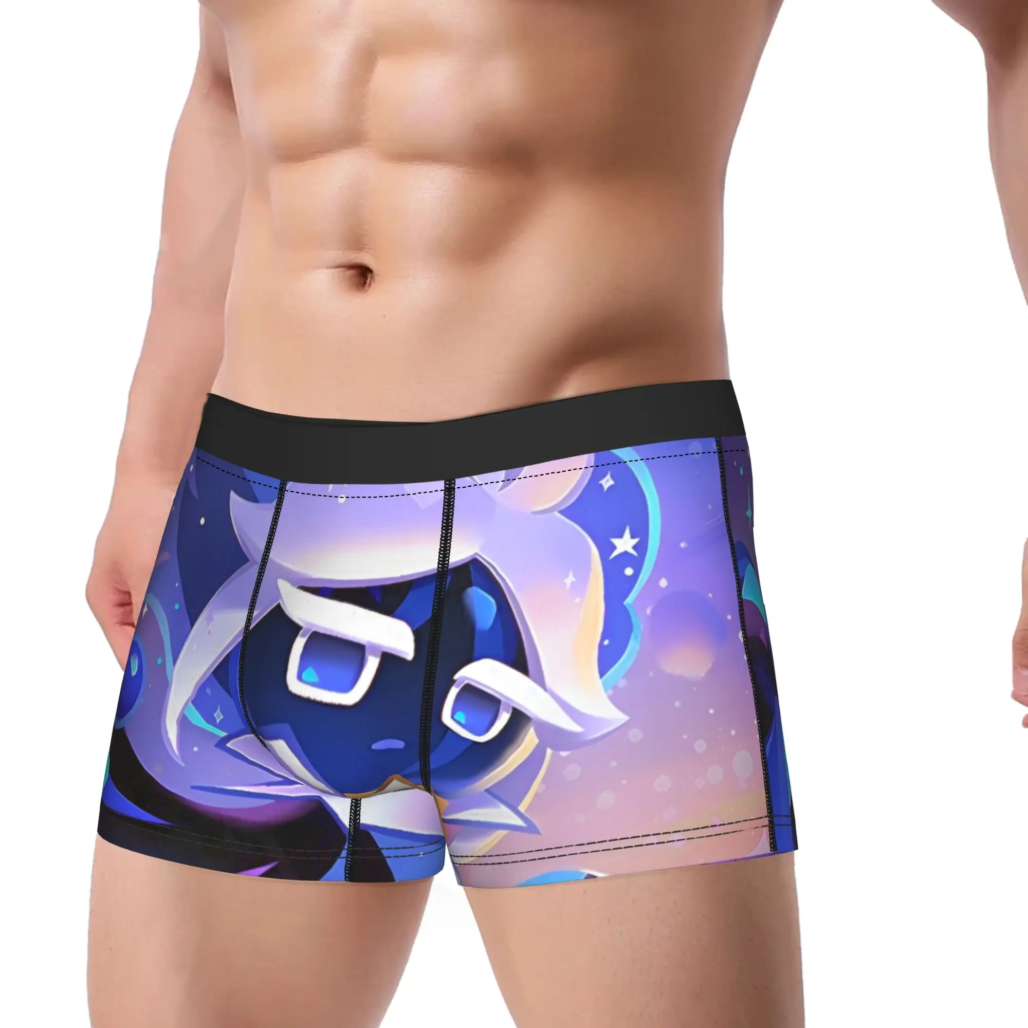 Funny Boxer Stardust Cookie  Shorts Panties Briefs Men's Underwear Cookie Run Kingdom Soft Underpants for Male Plus Size