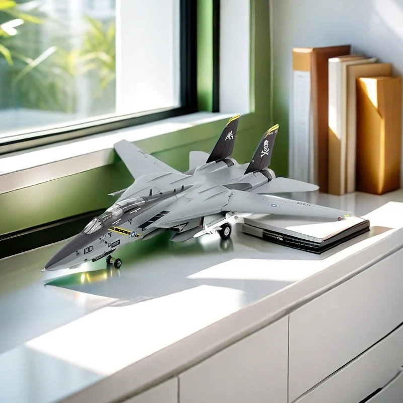 

2024 New Home Decor 1:72 Scale U.S. Navy F-14B Fighter Original Finished Plastics Model Simulation Static Collectible Toy Gift