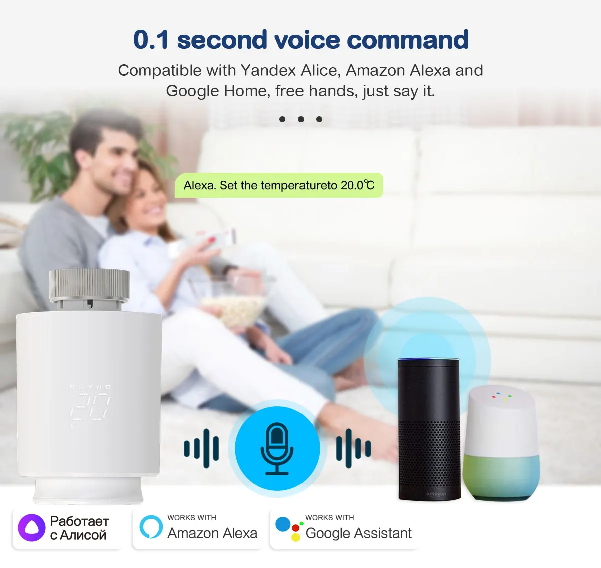 EZAIOT Tuya ZigBee Smart TRV Thermostatventil Thermostat Heizkörperantrieb Temperaturregler Stimme Alexa Google Home Alic – Detail 9