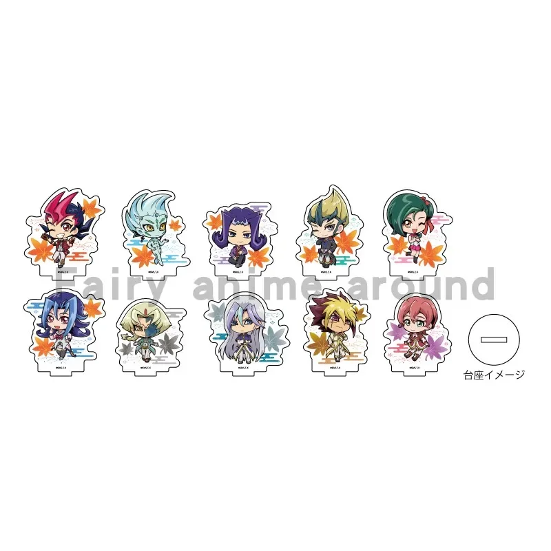 

Game Yu-Gi-Oh! ZEXAL Mini Figure Doll Anime YuGiOh Ryoga Yuma Astral Kotori Acrylic Stand Model Plate Cosplay Toy for Gift