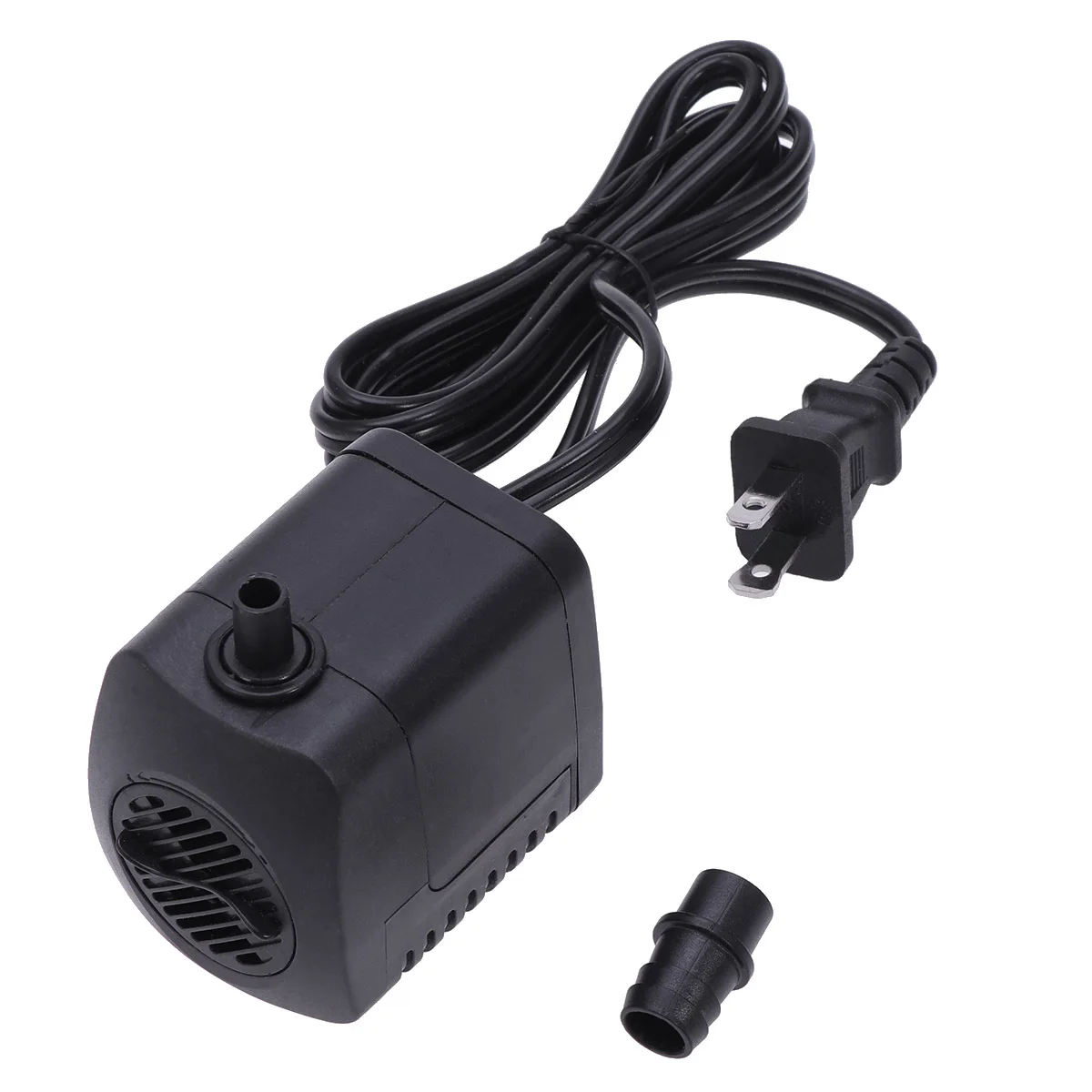 

10W Compact Submersible Water Pump Adjustable Flow Rate Easy Clean for Aquarium Ponds Water Garden Fish Plug Black