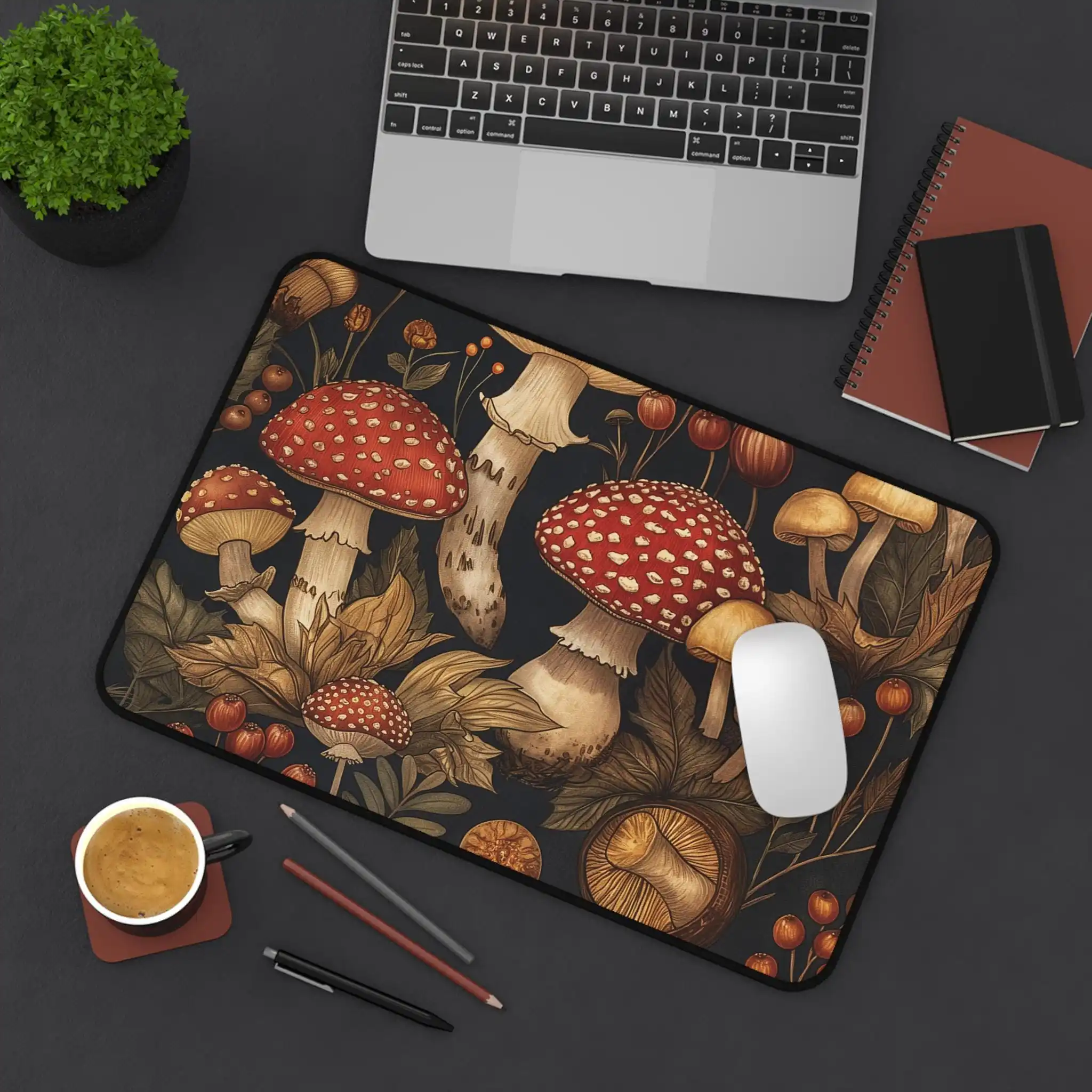 ديكور سطح المكتب لغابة الفطر، ديكور سطح المكتب الطبيعي الجميل، هدية المعلم، لوحة ماوس الألعاب، هدية مثالية للأصدقاء. #3