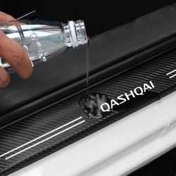 Car Door Sill Stickers Threshold Carbon Fiber Decals Scratches Resistant Auto Threshold Protector Accessories for QASHQAI J11 12