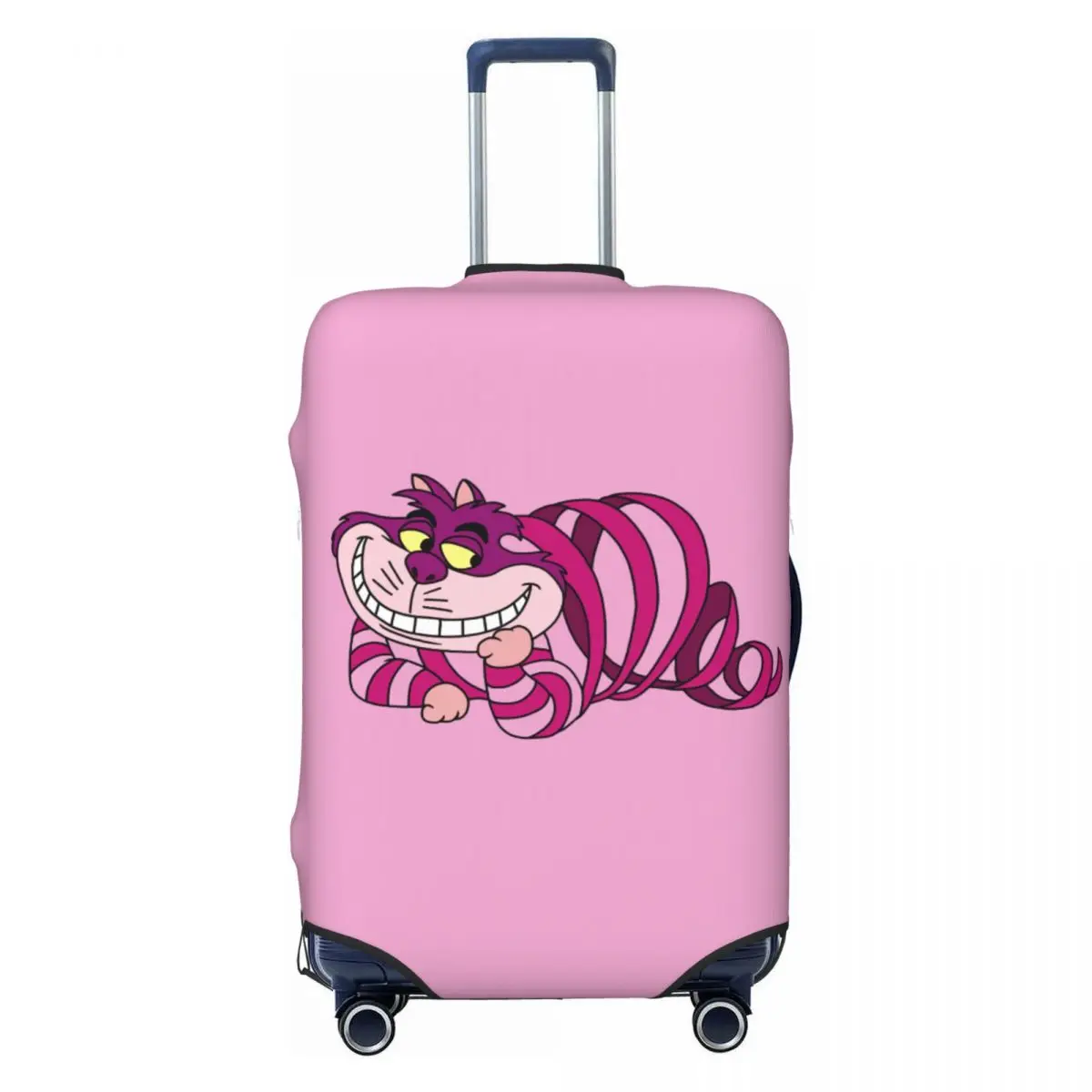 

Custom Cheshire Cat Cute Alice In Wonderland The Cheshire Cat Luggage Cover Protector Washable Travel Suitcase Covers