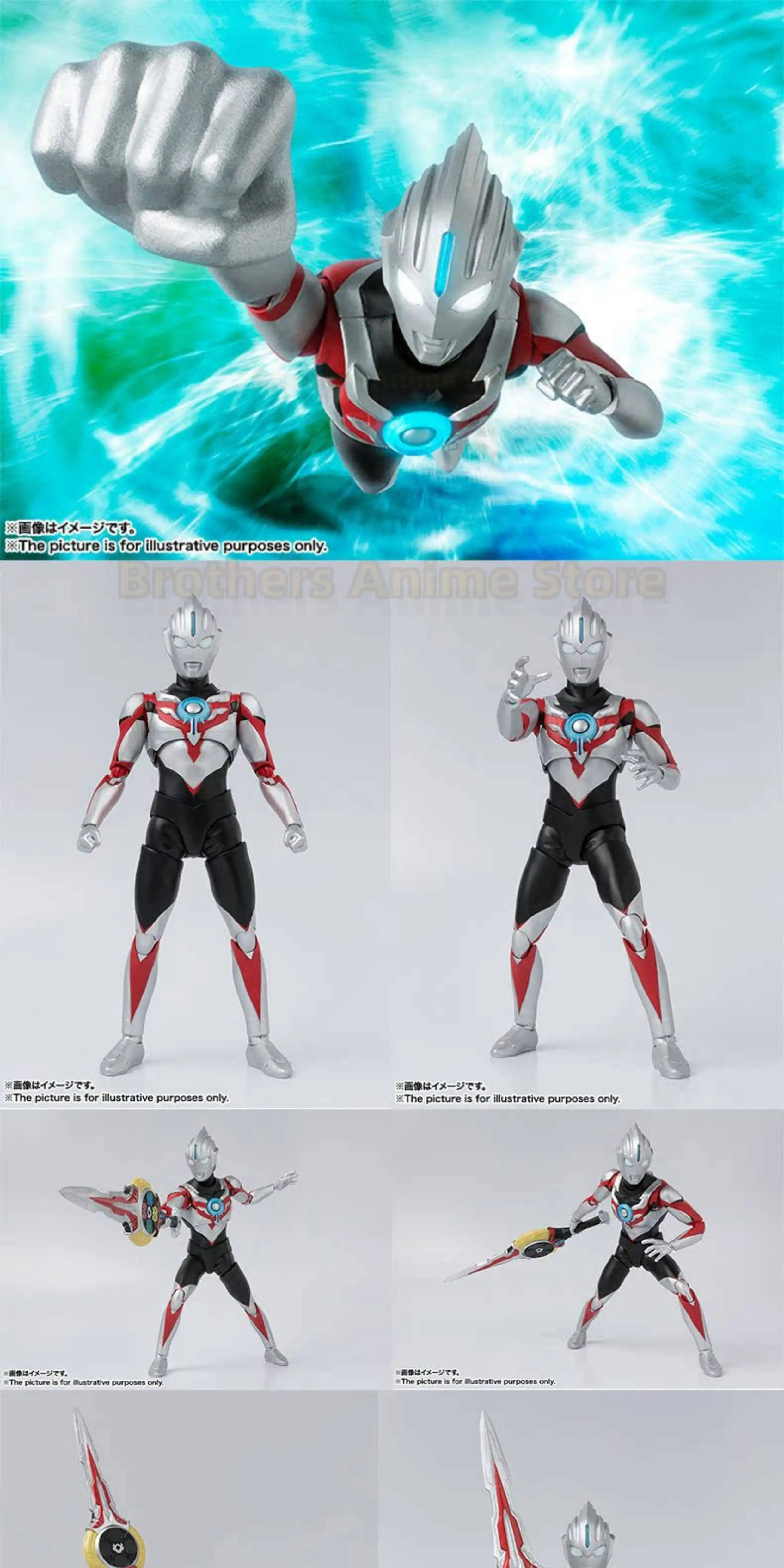 

In stock 100% original Bandai SHF Ultraman Orb original form movable figure figure model