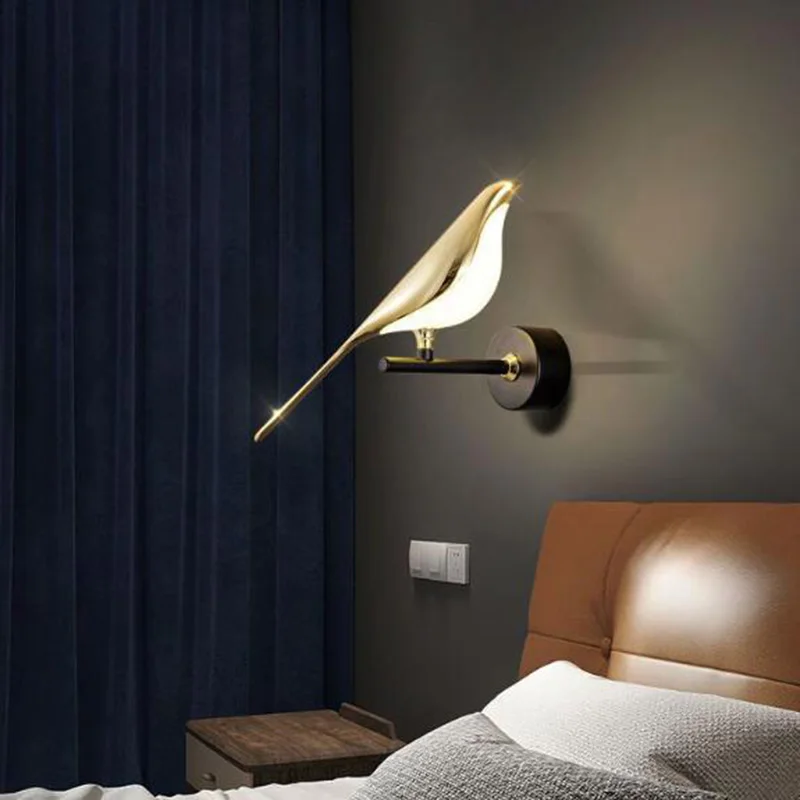Chinese Magpie Design LED Wall Lamp Ceiling Light Multi Style Touch Switch Home Decor Lighting for Bedroom Living Room Hallway
