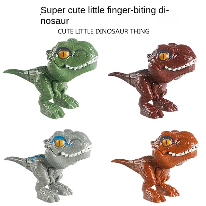 DELAM-Dinossauro Infantil Ovo Dedo Mordendo Simulação Tiranossauro Tiranossauro Dinossauro Menino Divertidos