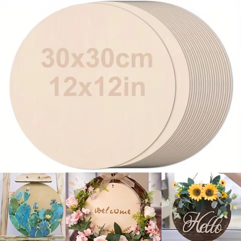 

8 шт. деревянный круг для поделок, деревянный круг, поделки, деревянные вырезы, кусочки дерева, орнамент, товары для вечеринок, пустая табличка, круглый деревянный круг