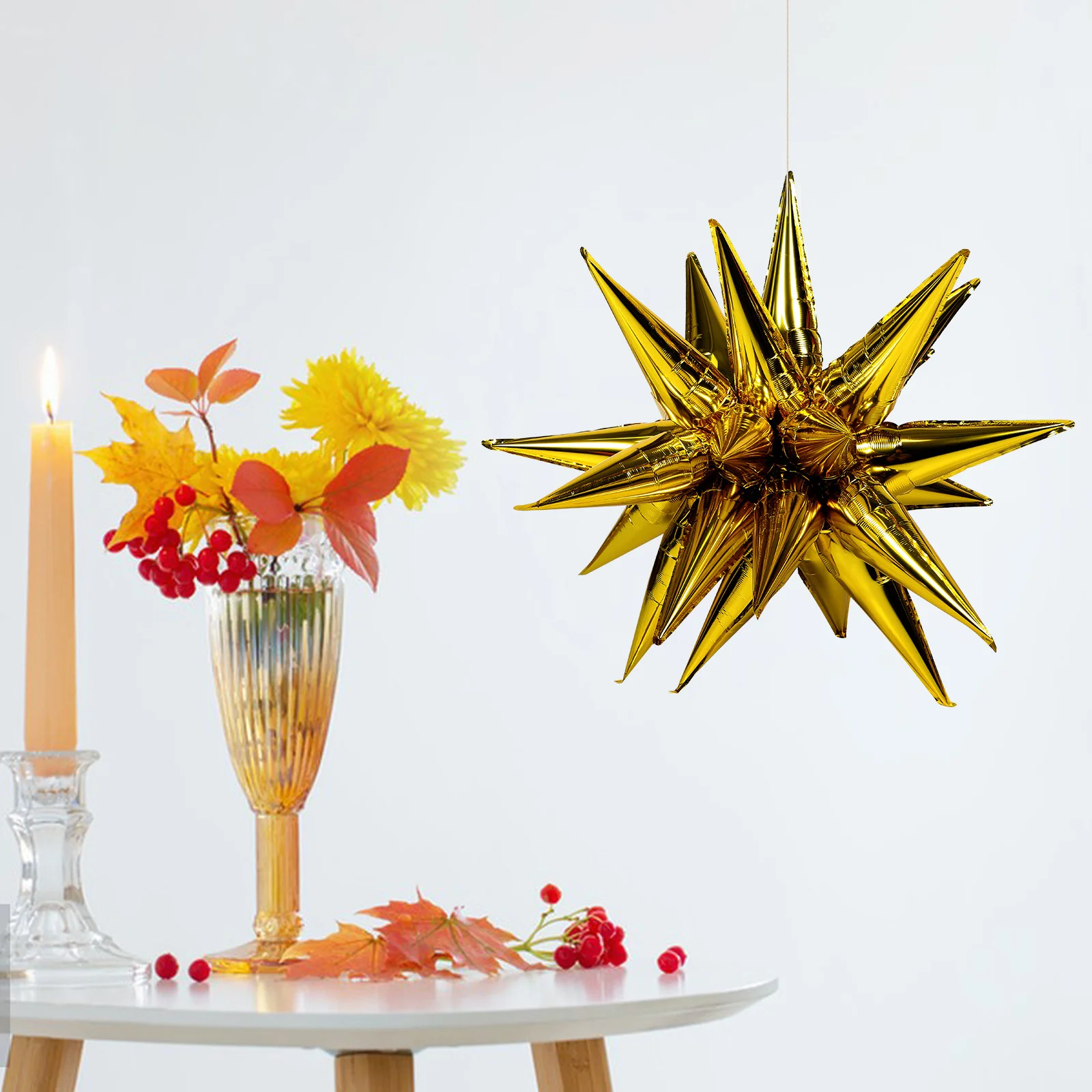 50 قطعة بالون زينة معدني مخروط ستار بالونات كبيرة لامعة احباط DIY بها بنفسك قوس بالونات للحفلات كابينة تصوير الاحتفال ديكور #6