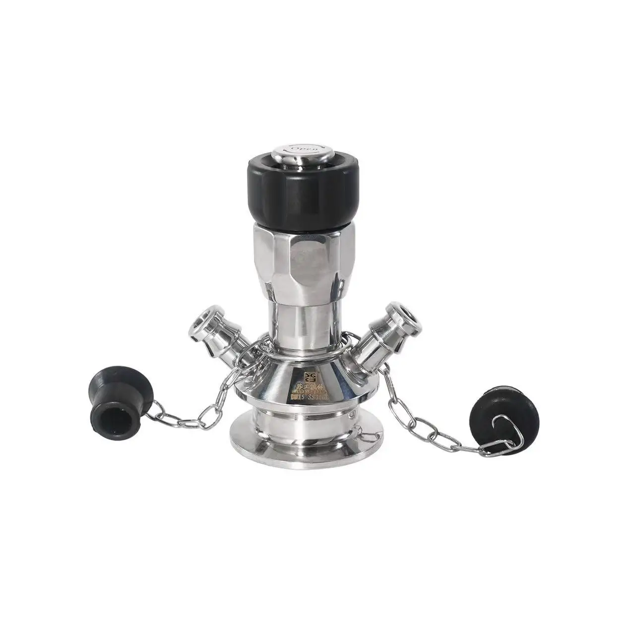 

Rotating CIP Cleaning Spray Ball 1.5" Tri Clamp Weld on TC 1.5/2/3/4" Cap SS304 Stainless Steel Elbow-Type Tank Cleaning Ball