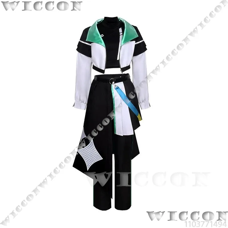 

Kusanagi Nene Game Project Sekai Colorful Stage Cosplay Wig Costume Black Coat Pant Women Men Suit Cos Full Set Customizedv;6'h,