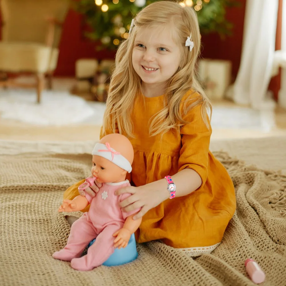 1 قطعة ساعة يد كرتونية قابلة للتعديل من السيليكون مقاومة للماء للساعة #1