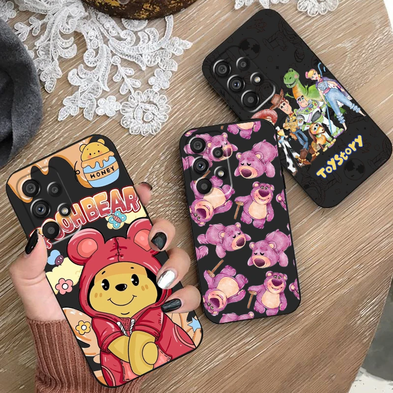 Buzz Lightyear Disney For Samsung A53 A52 A33 A32 A51 A71 A21S A13 A73 A50 A22 A23 A03 A72 A54 A12 5G Black TPU Phone Case