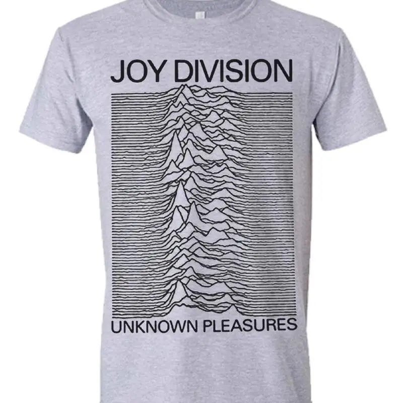 UNKNOWN PLEASURES GREY by JOY DIVISION T shirt