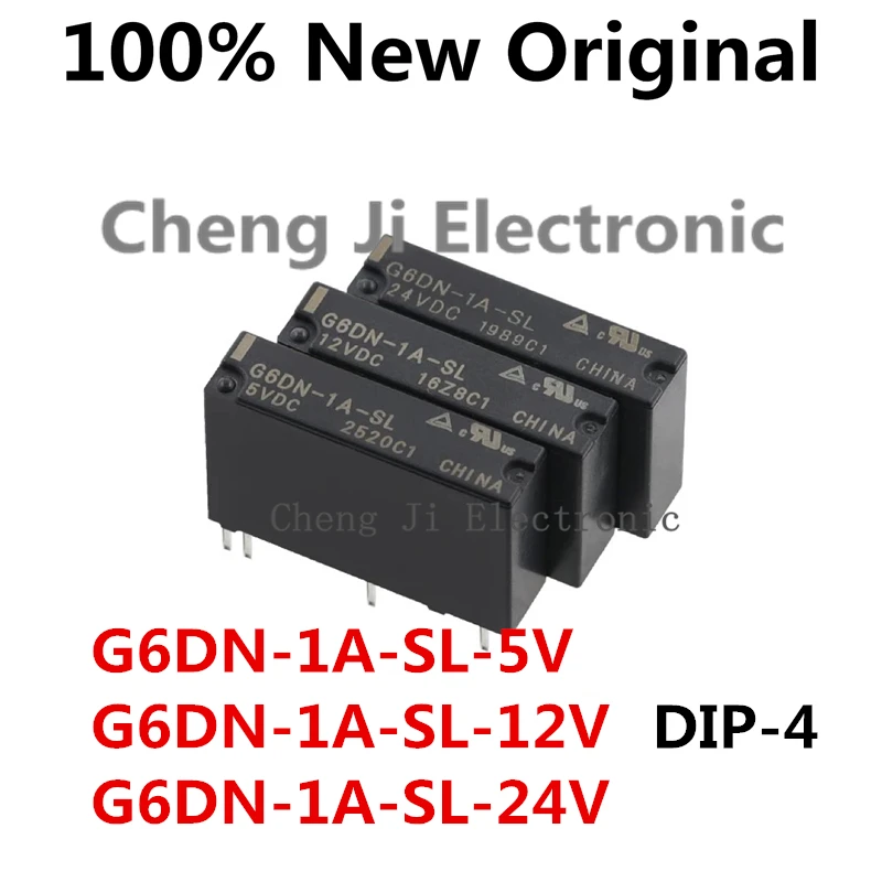 10PCS/Lot G6DN-1A-SL-5VDC 、G6DN-1A-SL-12VDC 、G6DN-1A-SL-24VDC DIP-4 New Original Power Relay G6DN-1A-SL-DC5V DC12V