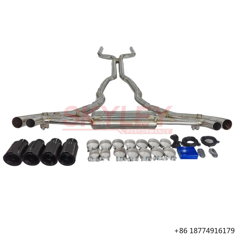 

Выхлопная система OEM Catback из нержавеющей стали для X5M X6M F95 F96 4.4T S63 S68 LCI 2020-2025 с клапанами глушителя, гоночная выхлопная система