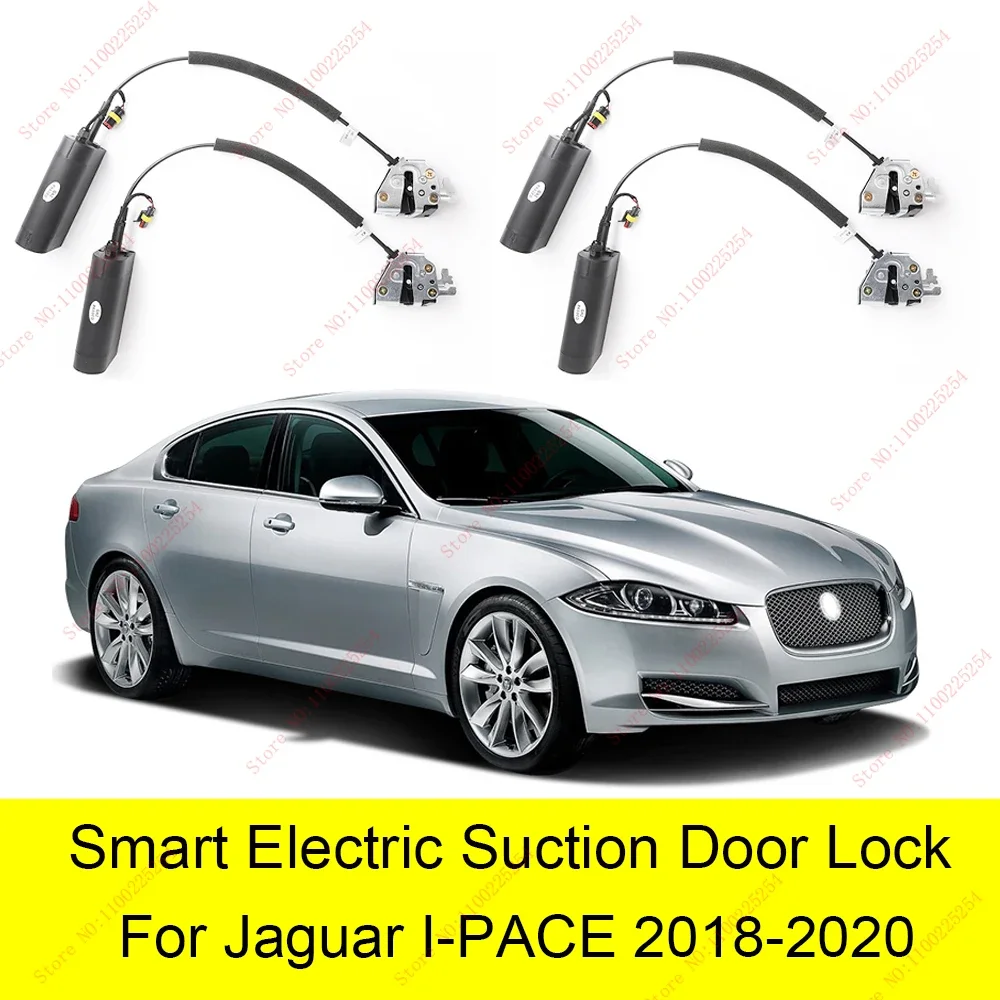 

Умный автоматический электрический всасывающий дверной замок для Jaguar I-PACE 2018-2020, автоматическое мягкое закрытие двери, супер бесшумная дверь автомобиля