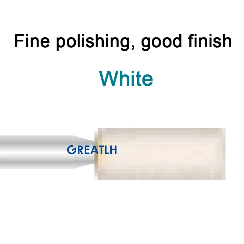 Dental White Stone Polishing Burs Teeth Polishers FG RA Polishing Tools Dental Tools 5pcs/set