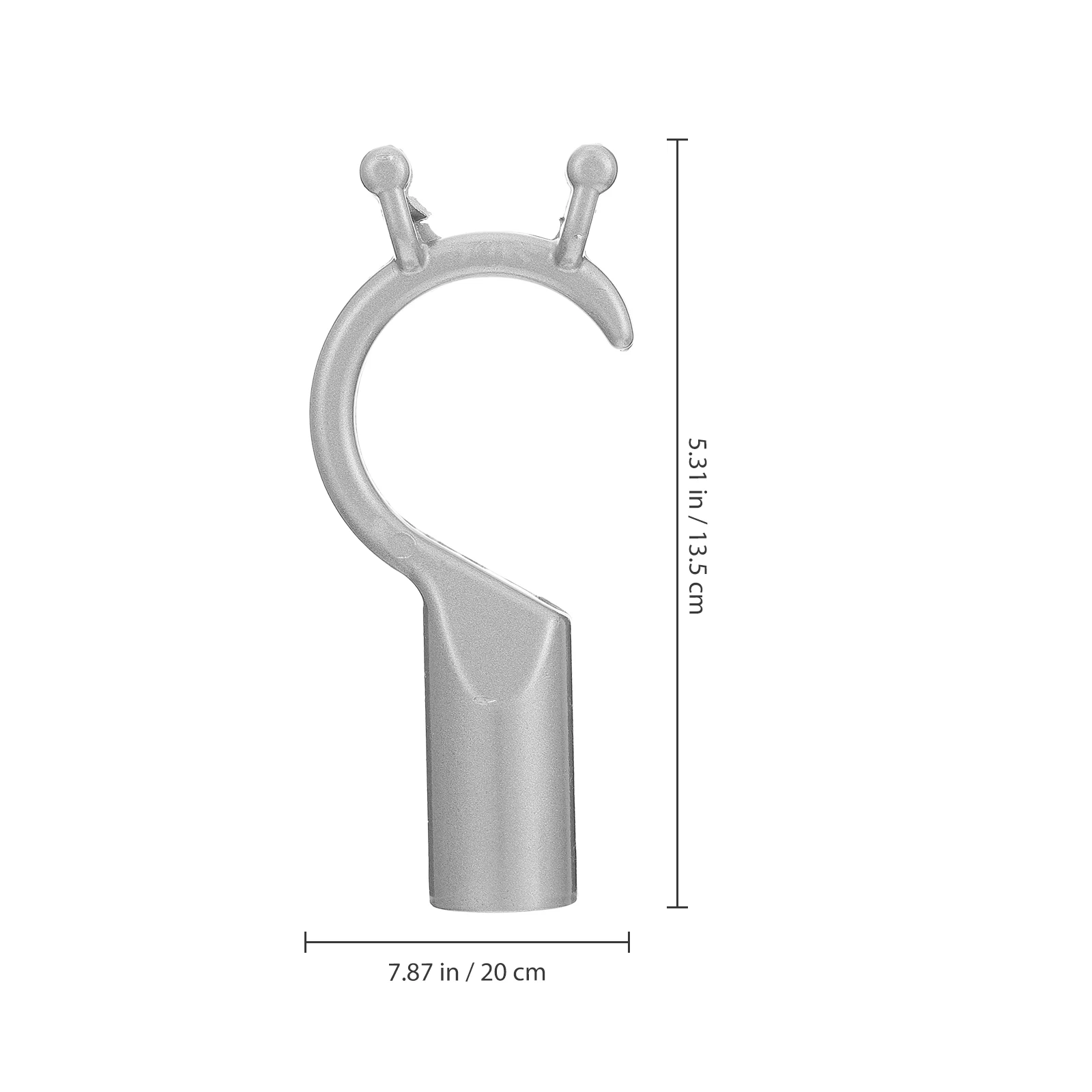 4 pezzi accessori per binari testa per asta di supporto testa di ricambio per uso domestico per asta per vestiti accessori forcella per vestiti hardware