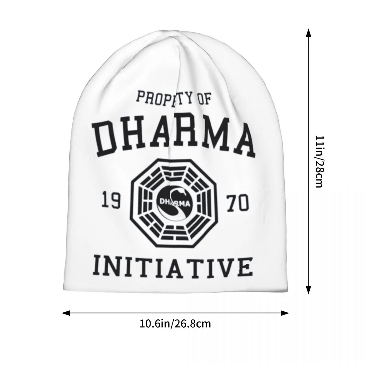 Dharma Initiative Skullies Beanies Hats Warm Autumn Winter Outdoor Cap Knitted Bonnet Caps for Unisex Adult