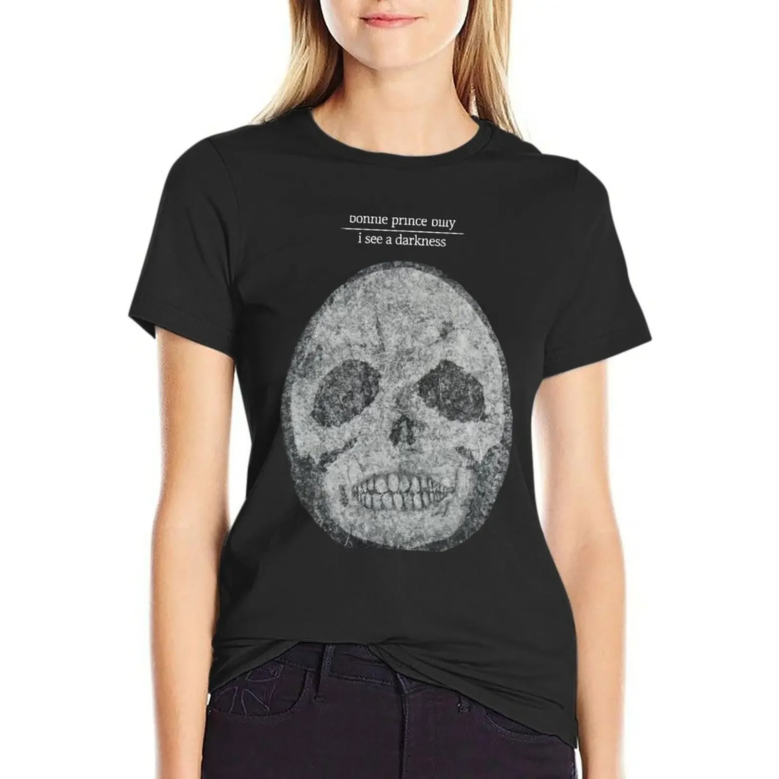

I See A Darkness - No Background T-Shirt plus sizes vintage clothes animal print shirt for girls heavyweights Women's clothing