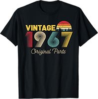 Vintage Original Parts 1967 Cool Men and Women 58th Bday Print Original Design Gifts T Shirts Funny Shirt Camiseta Hombre
