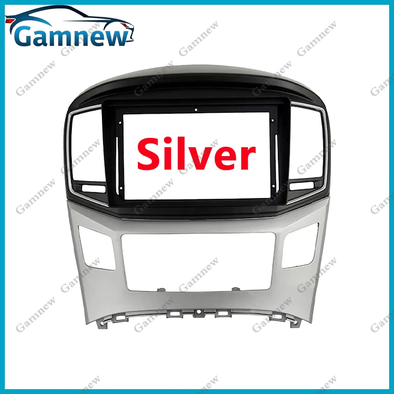 9 Inch Car DVD Frame Audio Dash Trim Kits Facia Panel Radio Player Screen 2 Din For HYUNDAI H1 Starex 2015-2018 Kit Frame