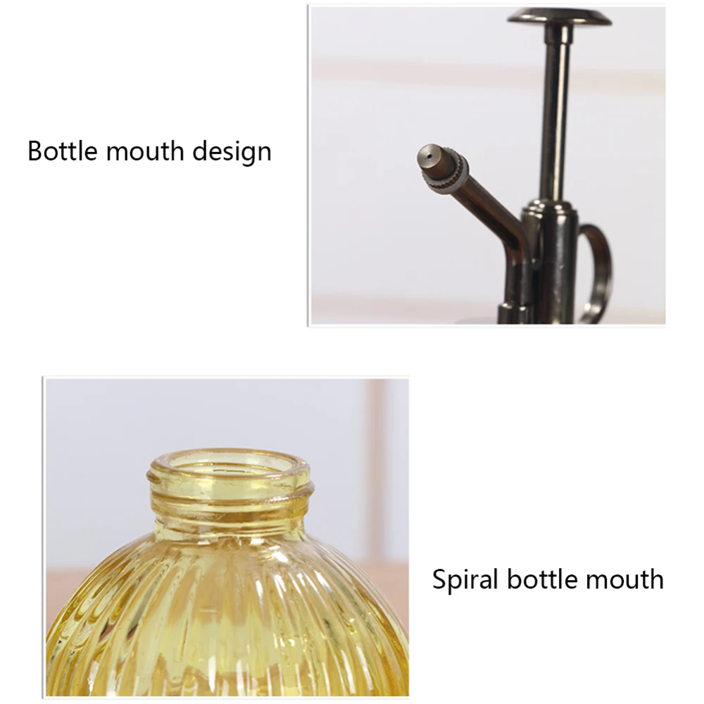 1pc 300ml Plant Flower Glass Watering Garden Pot Mister Garden Watering Sprayer Bottle Spray Hairdressing Pot Practical Tool