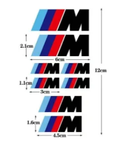 Fashion Trendy Personalized Sticker Caliper Brake Modification  For BMW M Emblem E46 E36 E34 F10 E90 F30 E60 F30 E30 E92 E87 view 2