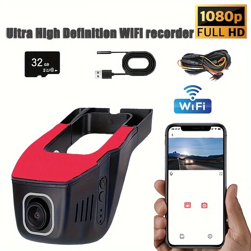 

U-shaped Hidden Event Data Recorder, Wi-fi, Cell Phone Interconnect, HD Recorder On Board, 24-hour Parking Monitoring