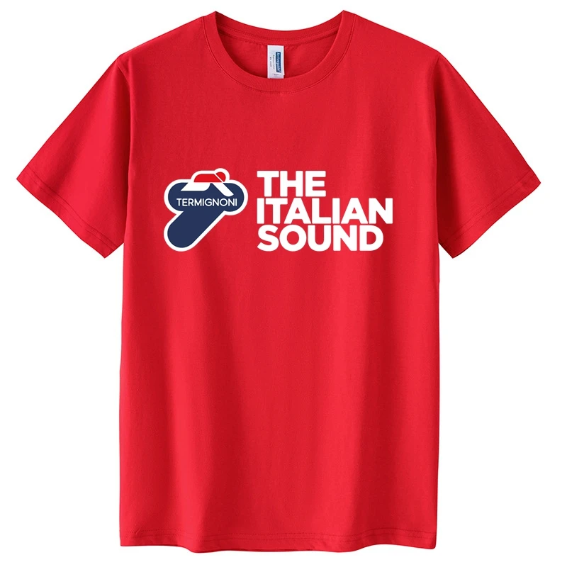 Termignoni العادم البضائع الرجال القطن تي شيرت دراجة نارية Termignoni العادم Termignoni العادم قصيرة الأكمام التي شيرت S-4XL #4