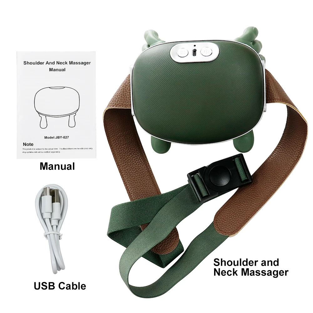 Masajeador de Cuello y Hombros 4D Totalmente Automático, Masajeador de Cuello con Presión de Dedos, Masajeador Portátil para Relajar los Músculos de Espalda y Hombros