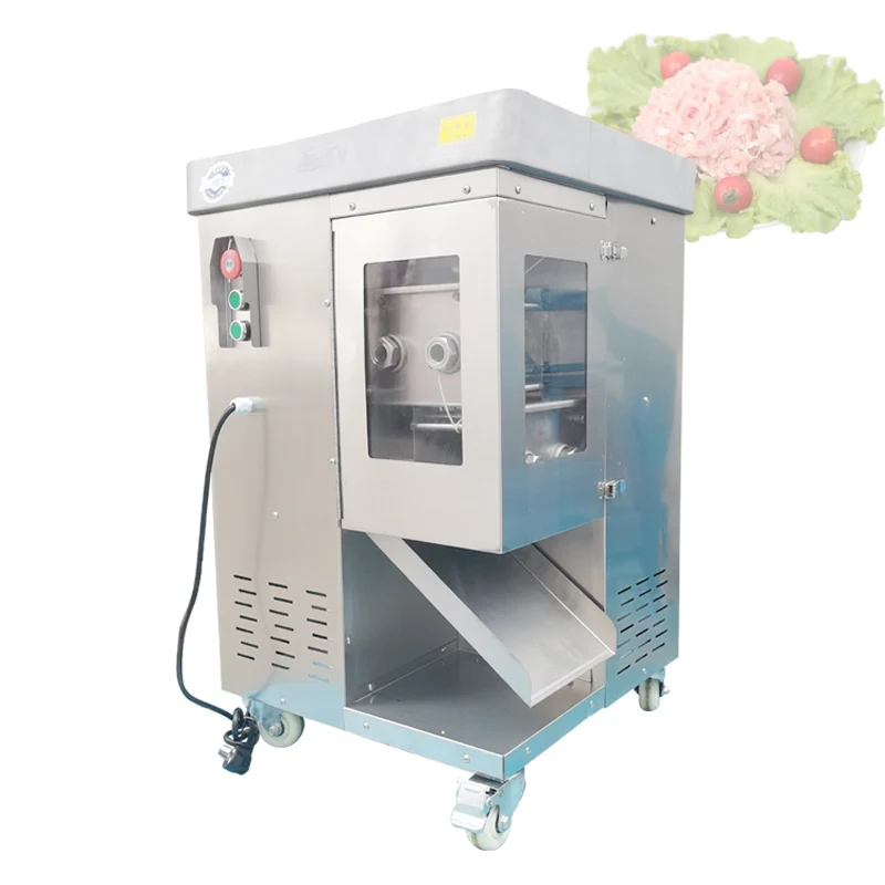 Commercial Fresh Meat Shredder Multi-Functional Automatic Meat Cutting Machine For Shreds Slicing