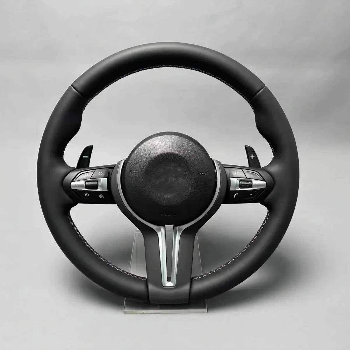 Full Leather Steering Wheel  BMWs  M2 M3 M4 M5 M6 X5M X6M F30 F10 F35 F22 F18 F07  F10 F30 F32 E60 F series Car Steering Wheel