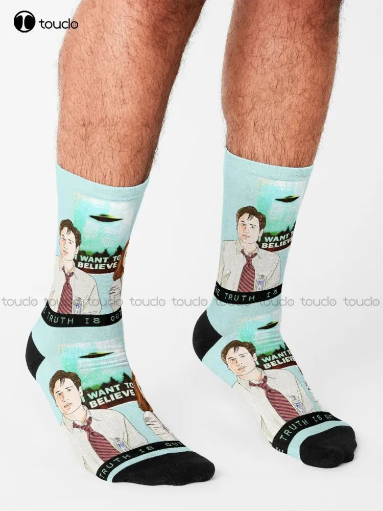 The X Files The Truth Is Out There I Want To Believe By Mimie  Socks Softball Socks Personalized Custom 360° Digital Print Gift