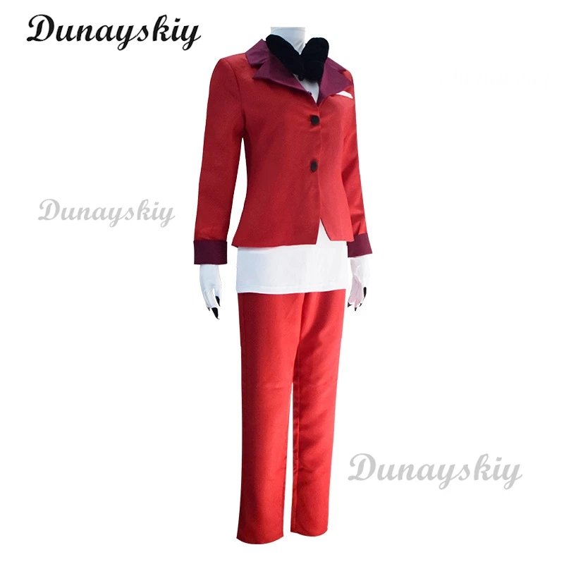 Anime Charlie Morningstar costumi Cosplay Charlie Hazbin uniforme abiti Charlie Hotel Halloween Carnival Party Cos donna uomo